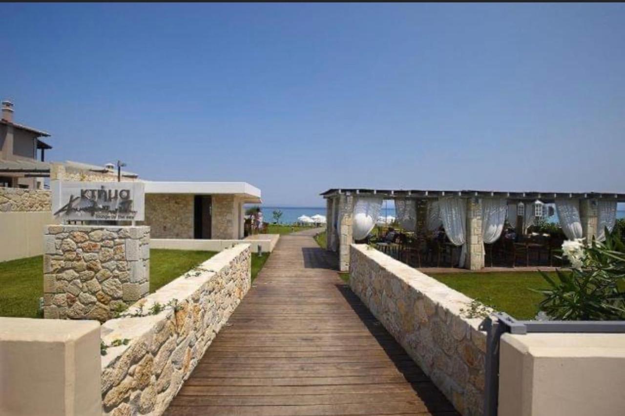 Detached Villa With Sea View Hanioti Buitenkant foto