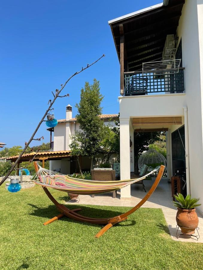 Detached Villa With Sea View Hanioti Buitenkant foto